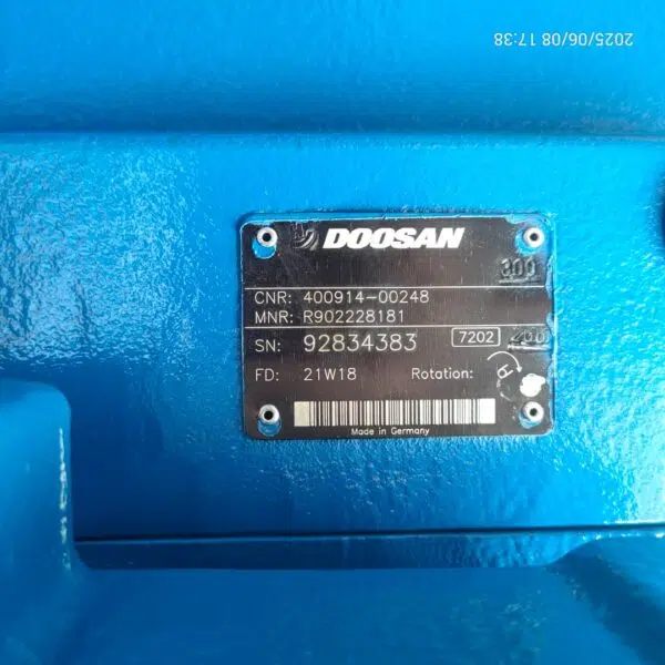 Doosan DX340 DX340LCA DX380 R9022228181 Hydraulic Pump - Image 7