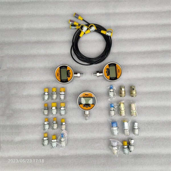 Hydraulic Gauge 0-3500 Hydraulic Pressure Test Gauge Set Diagnostic YBS-80 230504406 0-60MPa Test Kits - Image 5