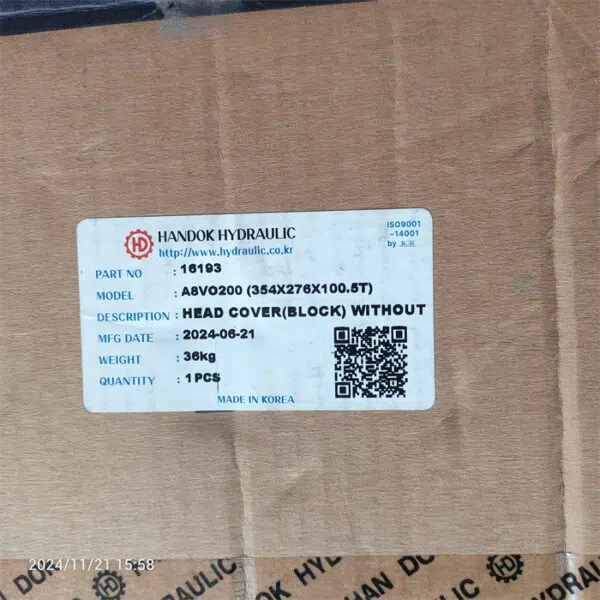 Handok 16193 Block A8VO200 Head Cover for 330C E330CL Head Cover DH460 DH500-7 Pump Head - Image 6