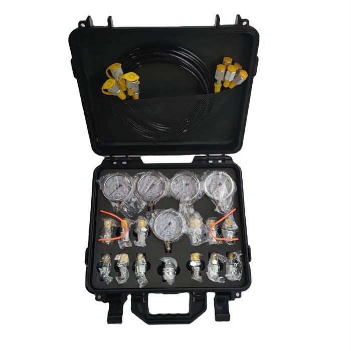 Hydraulic Pressure Test Kit 5 Gauges for CAT/CASE/John Deere Excavator